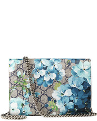 Gucci Dionysus Blooms Print Mini Chain Bag Bluenavy