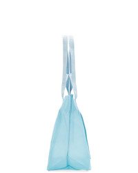 Off-White Blue Pvc Arrows Commercial Tote