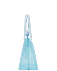 Off-White Blue Pvc Arrows Commercial Tote