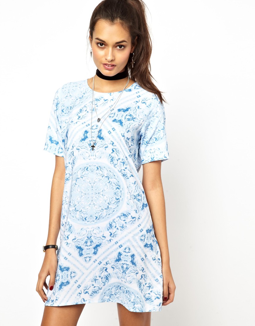 venus light blue dress