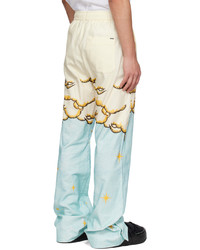 Amiri Blue Off White Sunscape Pj Trousers