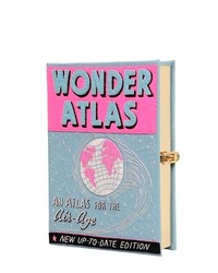 Wonder Atlas Embroidered Book Clutch