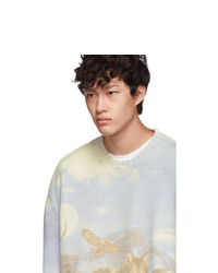 Amiri Blue And Multicolor Wolves Sweater