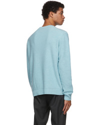 MAISON KITSUNÉ Blue Big Fox Head Jacquard Sweater