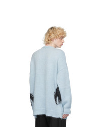 Loewe Blue Mohair And Wool Rooster Sweater