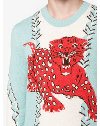 Gucci Leopard Intarsia Sweater