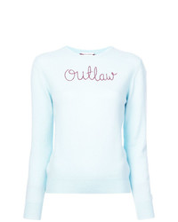 Lingua Franca Outlaw Embroidered Sweater