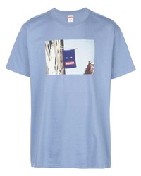 Supreme Banner Print T Shirt