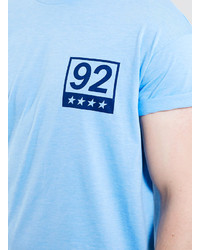Topman Blue 92 Print Rolelr Fit T Shirt