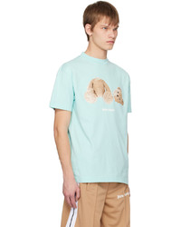 Palm Angels Blue Bear T Shirt
