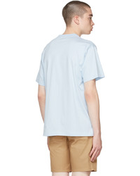 Burberry Blue Cotton Oversized Tb T Shirt