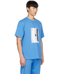 Helmut Lang Blue Cotton T Shirt