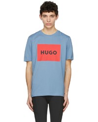 Hugo Blue Cotton T Shirt