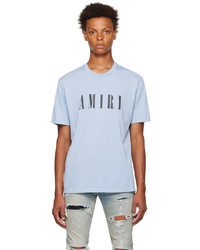 Amiri Blue Cotton T Shirt