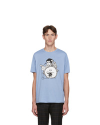 Ps By Paul Smith Blue Drumming Regular Fit T Shirt