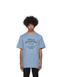 Stella McCartney Blue Est 2001 Logo T Shirt