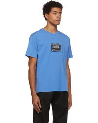 VERSACE JEANS COUTURE Blue Etichetta Patch T Shirt