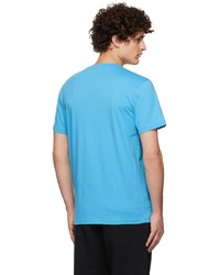 Moschino Blue Logo Panel T Shirt