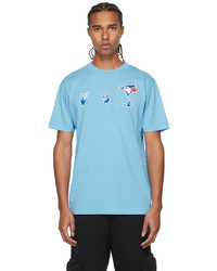 Off-White Blue Mlb Edition Toronto Blue Jays T Shirt