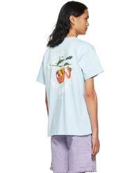 Sky High Farm Workwear Blue Organic Cotton T Shirt