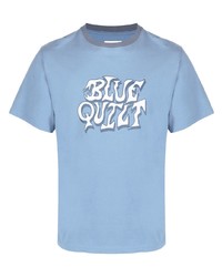 Nicholas Daley Blue Quilt Short Sleeved T Shirt