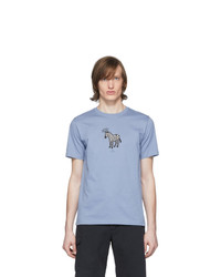 Ps By Paul Smith Blue Zebra T Shirt