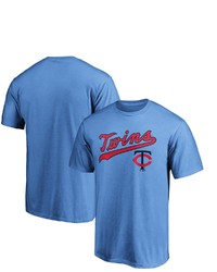 FANATICS Branded Light Blue Minnesota Twins Cooperstown Collection Team Wahconah T Shirt