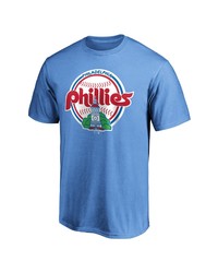 FANATICS Branded Light Blue Philadelphia Phillies Cooperstown Collection Forbes Team T Shirt