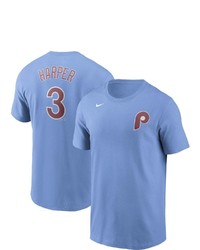 Nike Bryce Harper Light Blue Philadelphia Phillies Name Number T Shirt At Nordstrom