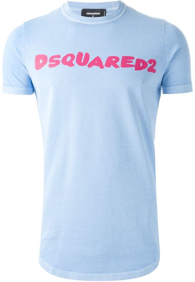 Chip udløser Scully DSQUARED2 Printed Slim Fit T Shirt, $180 | farfetch.com | Lookastic