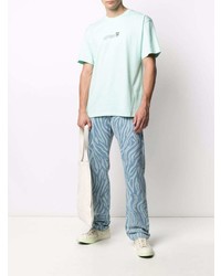 MSGM Fantastic Green Printed T Shirt