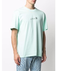 MSGM Fantastic Green Printed T Shirt