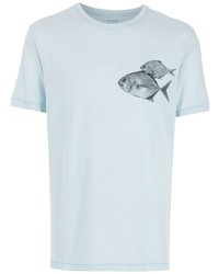 OSKLEN Fishes Print Cotton T Shirt