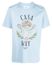 Casablanca Graphic Print Short Sleeve T Shirt