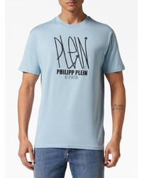 Philipp Plein Logo Print Cotton T Shirt