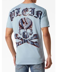 Philipp Plein Logo Print Cotton T Shirt