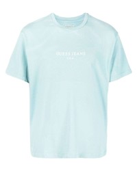 GUESS USA Logo Print Cotton T Shirt