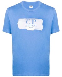 C.P. Company Logo Print Crew Neck T Shirt