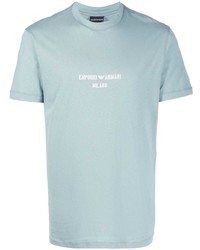 Emporio Armani Logo Print Crew Neck T Shirt