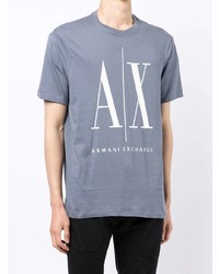 Armani Exchange Logo Print Crewneck T Shirt