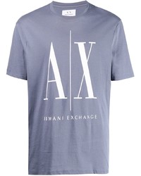 Armani Exchange Logo Print Crewneck T Shirt
