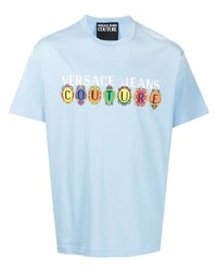 VERSACE JEANS COUTURE Logo Print Organic Cotton T Shirt