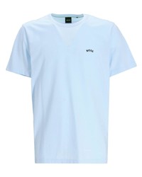 BOSS Logo Print Organic Cotton T Shirt