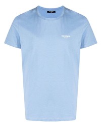 Balmain Logo Print Short Sleeve T Shirt