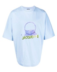 Jacquemus Logo Print Short Sleeved T Shirt