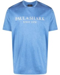 Paul & Shark Logo Print T Shirt