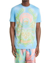 Versace Medusa Music Graphic Tee In Sky Print At Nordstrom