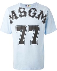 MSGM Logo 77 Print T Shirt