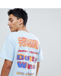Crooked Tongues Oversized T Shirt With Dutty Wine