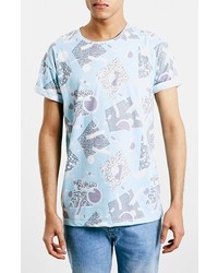 Topman Pastel 90s Print T Shirt